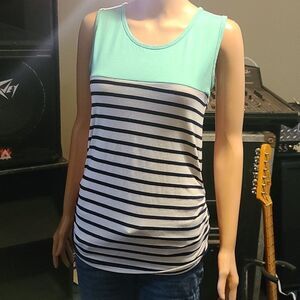 Due time maternity tank top